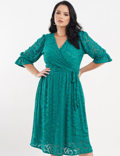 Vestido Midi Malha Lasie Verde 