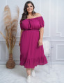 Vestido Viscose Liso Roxo
