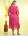 Vestido Chiffon Poá Pink