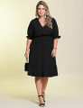 Vestido Curto Liso Preto