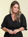 Vestido Curto Liso Preto
