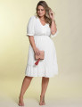 Vestido Curto Liso Branco