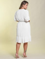 Vestido Curto Liso Branco