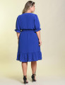 Vestido Curto Liso Azul