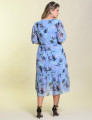 Vestido Chiffon Estampado Lilás