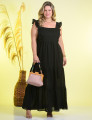 Vestido Algodão Babadinho Preto