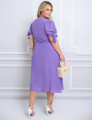 Vestido Poliviscose Liso Lilás