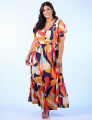 Vestido Silk Estampado Bege