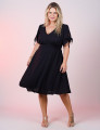 Vestido Curto Crepedunas Preto