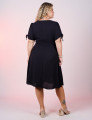 Vestido Curto Crepedunas Preto