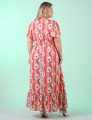 Vestido Longo Crepe Coral