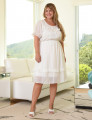 Vestido Chiffon Textura Branco