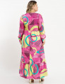 Vestido Longo Crepe Twill Rosa 