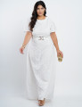 Vestido Longo Lasie Com Fivela Branco