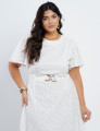 Vestido Longo Lasie Com Fivela Branco