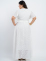 Vestido Longo Lasie Com Fivela Branco