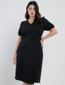 Vestido Midi Two Way Amarração Com Argola Preto