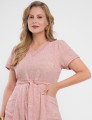 Vestido Midi Limen Com Pesponto Vermelho