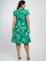 Vestido Curto Alfaiataria Estampada Verde 