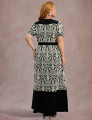 Vestido Longo Bordado Preto