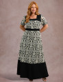 Vestido Longo Bordado Preto