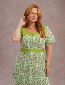 Vestido Longo Bordado Verde 