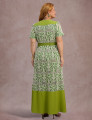 Vestido Longo Bordado Verde 