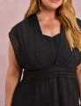 Vestido Midi Jacquard Preto