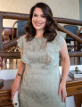Vestido Midi Com Babados Verde 