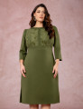 Vestido Midi Pontoroma Com Renda Musgo