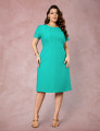 Vestido Midi Com Vivo Verde 