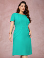 Vestido Midi Com Vivo Verde 