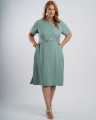 Vestido Midi Alfaiataria Com Fivela Verde 