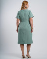 Vestido Midi Alfaiataria Com Fivela Verde 